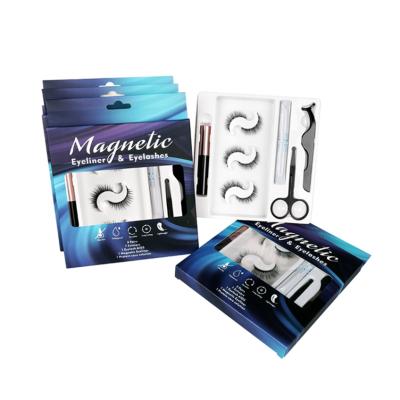 China Various Good Quality Real Natural Magnetic Packaging Box Eyelashes Supplier With Eyeliner for sale