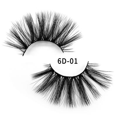 China Good Quality 25mm Dense And Natural Hot Selling Fluffy Faux Mink Eyelashes for sale