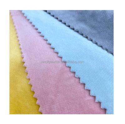 China High Quality Custom Anti-Static Crystal Customized Plain Monocrystalline Velvet Plain Fabric for sale