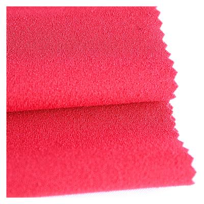 China Wholesale viable stock weft 97%polyester 3%spandex scuba knit fabric for all kinds of dress pants for sale