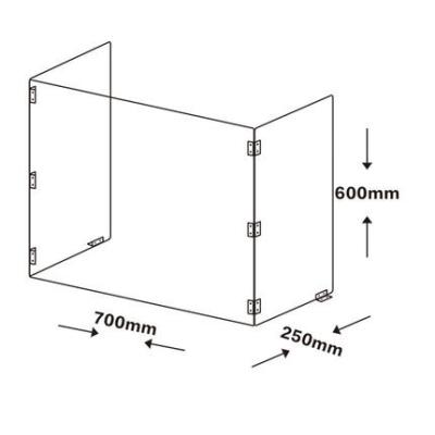 China Hot Sale Modern Isolation Board Sneeze Guard 3-5 Years Kncoked Down Modern OEM/ODM Office Divider Acrylic Office Furniture for sale