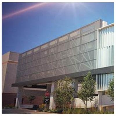 China Modern exterior cladding aluminum perforated panel as metal facade wall for sale