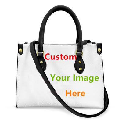 China PU On Demand High Quality TD Print Clutch Purse Tote Bags With Logo Printed Crossbody Leather Bag Custom Made for sale