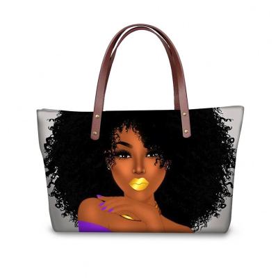 China Luxury Large Capacity Bag Femme Black Africa Girl Ladies Shoulder Bag Lightweight Neoprene Handbags For Women for sale