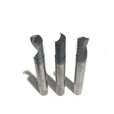 China CNC Machining Tungsten Steel Carbide Milling Single Flute Up Cut End Mill With Coating For Aluminum for sale