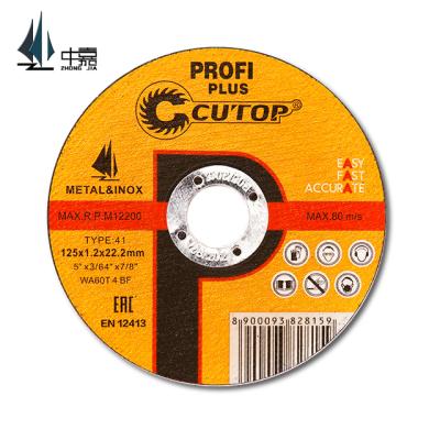 China High yield and durable Cutop plus mark easy cutting and well made cutting disc for metal and Inox for sale