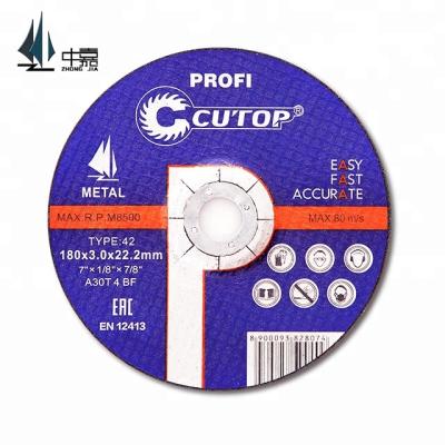 China CuTop 7 Inch 3.0mm Good Quality Resin Cutter Wheel Long Life for Metal and Deburring for sale