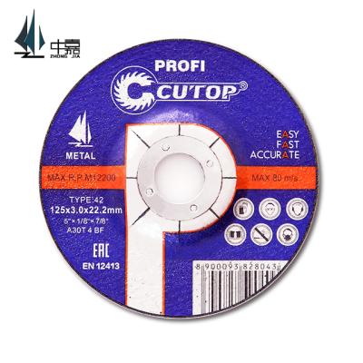 China Long Life 5 Inch 3.0mm Resin Cutting Wheel And Disco Cortante For Metal And Deburring for sale