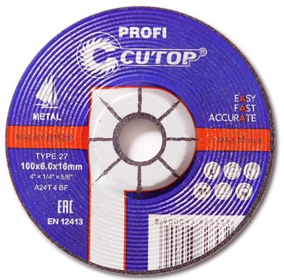 China High Quality/Professional Level Long Life CUTOP Profi 100mm Grinding Wheel For Metal And Inox for sale