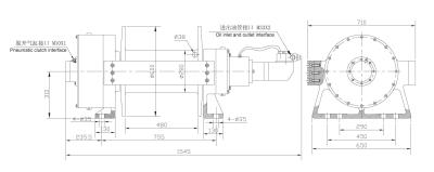 China High 40ton AUTO Pulling Hydraulic Truck Winch Winch For Loader Escavador Tractor Bulldozer for sale