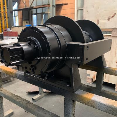 China Trawl Industrial Hydraulic Winch Truck/Bulldozer/Rescue/Recovery Vehicle Hydraulic Winch 10Ton for sale