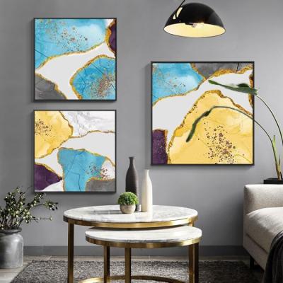 China Modern Wall Art Canvas Painting For Living Room Picture Wall Art Wall Decor Framed Painting Environmental Materials for sale