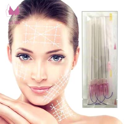 China Good easy operation back cannula eye pdo eye wire pdo wire lift tooth 3d /cog 4d pdo wire with cannulas for sale