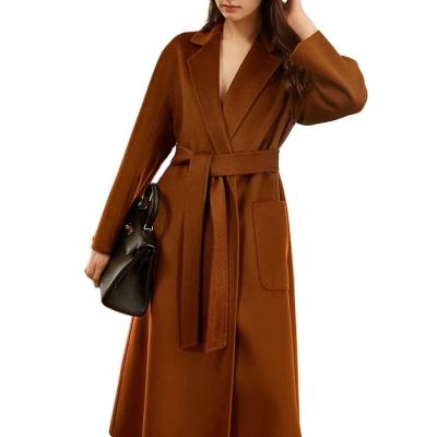 China High Quality Customized Luxury Classic Women Breathable Hot Selling England Ladies Woolen Cashmere Coats Women for sale