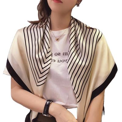 China Wholesale fashion custom100% square twill square scarves 90*90cm pure silk digital printed silk scarf for sale