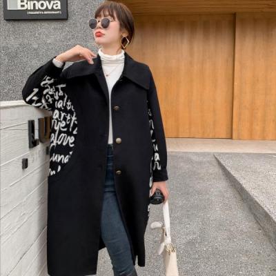 China Breathable Newest Luxury Women Two Tone 100% Cashmere Coat Women for sale