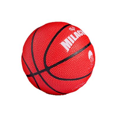 China Factory Price Wear Resistant Rubber Mini Basketball Cavity Rubber Training Ball With Custom Logo Pattern for sale