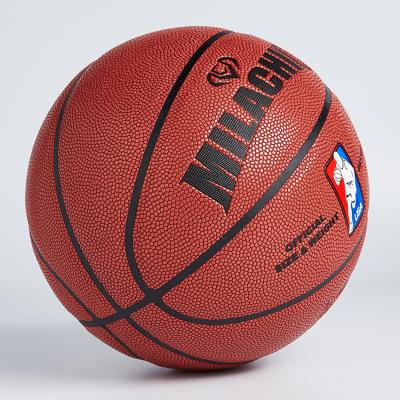 China Custom Wear-resistant Official Leather Basketball Size 7 Professional Basketball High Quality Leather Ball for sale