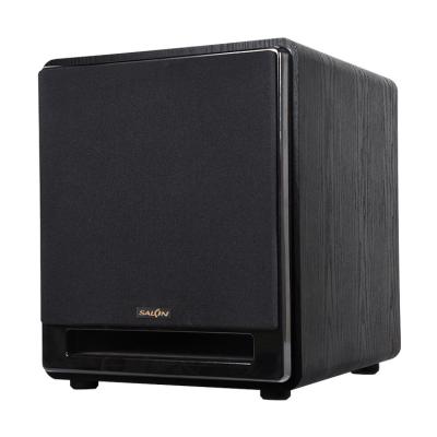 China 12 inch bass Factory Wholesale Black wood grain Wooden stereo 12 inch bass 200W Subwoofer for sale