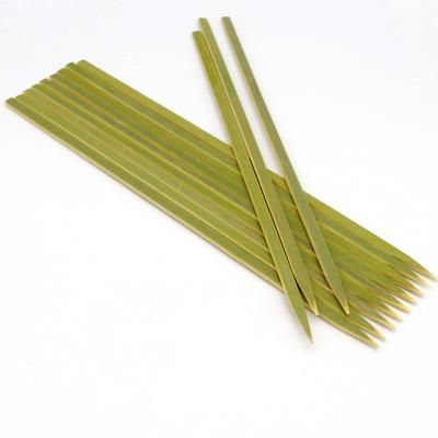 China Natural Flat Easily Cleaned Skewer Kebab Kebab BBQ Spits Natural Bamboo Skewer Sticks for sale