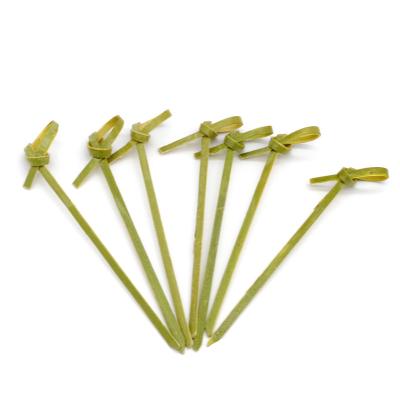 China Bamboo skewer made a skewer knot skewer knot selection disposable bamboo loop for sale