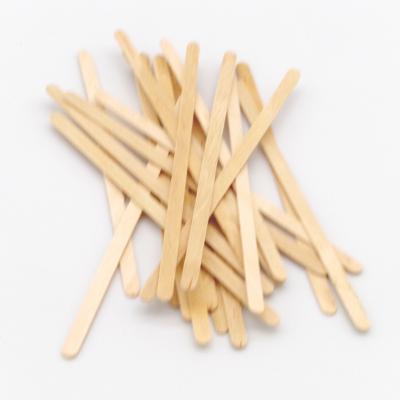 China Sustainable Wooden Disposable Coffee Stirrers Wooden Coffee Stirrer 140mm for sale