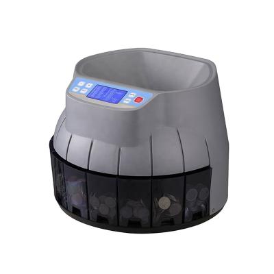 China Covers value of counting+ Counting R9001 Automatic Mixed Banknote Coin Selector Counting Machine Money Coin Sorter for sale