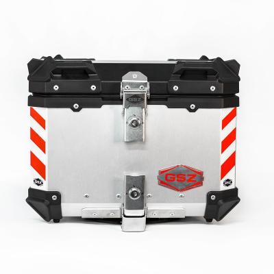 China F2 22L 35L 45L 55L 65L 85L100L Aluminum Motorcycle Tail Boxes Trunk Box Alloy Waterproof Rear Top Box Case for sale