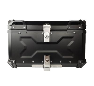 China 65L Motocycle Aluminum Alloy Motorcycle Box Upper Rear Top Case Motorcycle Tail Boxes for sale