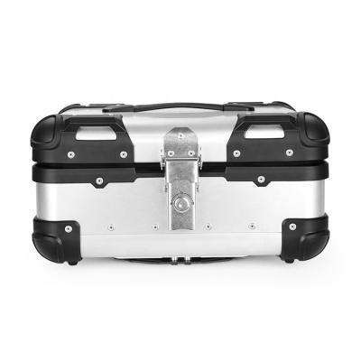 China 22L F2-MOTO Motorcycle Aluminum Box Moto Rear Waterproof Silver Waterproof Box in Philippines for sale