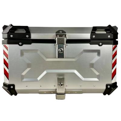 China Motocycle F2-moto 55L Large Delivery Top Box Motorcycle Luggage Top Box Motorcycle Waterproof Aluminum Motorcycle Luggage Rack for sale