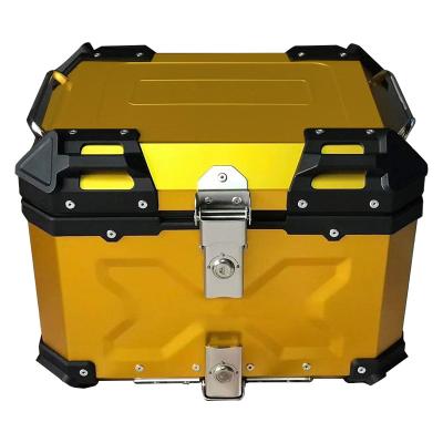 China Motorcycle Tail Box 35L 45L 55L 65L Waterproof Top Case Motorbike Box Delivery Aluminum Tail Box for sale