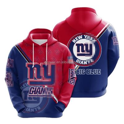 China Anti-pilling New 3D Digital Printing Hoodies NFL Football Men Oversized Pullover Hoodie for sale