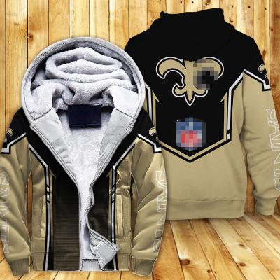 China Anti-pilling Winter Sport All 32 Teams Nfl Hoodies Zipper Fleece Football Hoodies Jackets for sale