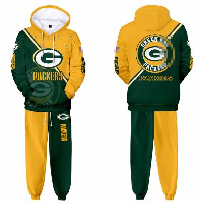 China Factory Made Breathable Plus Size 32 Team Printing Hoodie Suits NFL Mens Football Hoodies And Pants Set for sale