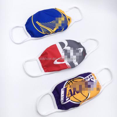 China Eco-friendly Wholesale Reusable Washable All Teams Facemask Lakers Warriors America Basketball Maskss for sale