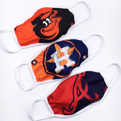 China Party Make / Decorations Wholesale Sports Mlb Breathable Filters Reusable Baseball Teams Washable Facemask Ranger Pirates for sale