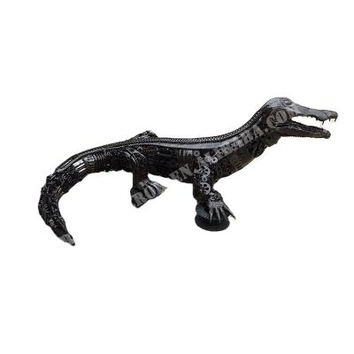 China Europe Good Prices Large Garden Modern Outdoor Decorative Iron Crafts Dog Sculpture for sale