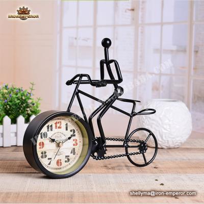 China China Metal Crafts Clock Iron Gifts Metal Ornaments Home Decoration for sale