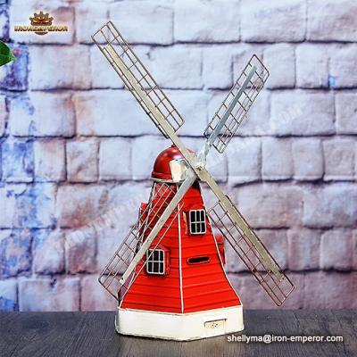 China China Vintage Home Decor Metal Dutch Model Windmill Home Decoration for sale