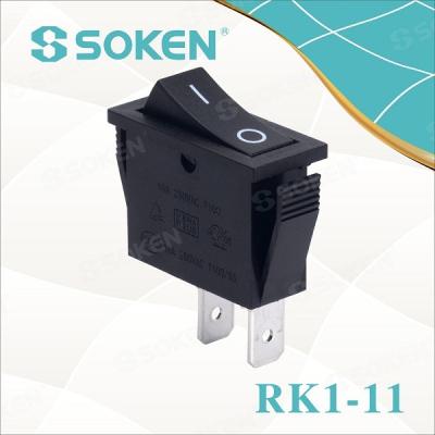 China RK1-11/2 terminals electrical appliances fireplace electric switch on t85 rocker switch ul kema snap rohs for sale