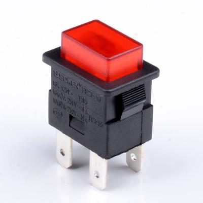 China SOKEN Momentary Power Latching / Strip Latching Push Button Switch PS23-16 for sale