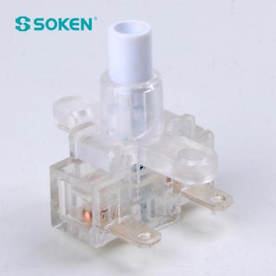 China SOKEN 250v 16(6)a Home Appliance Power Strip India Transparent Push Button Switch T100 PS05-16 for sale