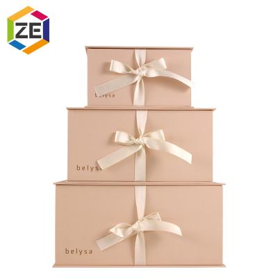 China Recyclable Hot Sale Custom Customized Luxury High Grade Magnetic Perfume Gift Box With Ribbon for sale