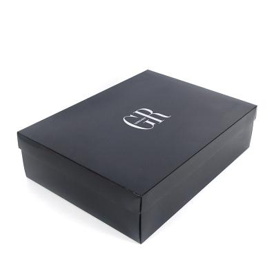 China Recyclable Black Apparel Print Decorations Design Custom Boxes For Clothes for sale