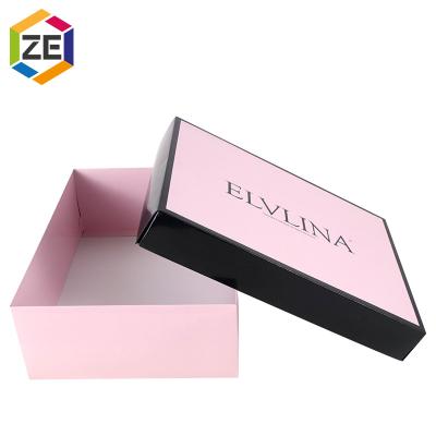 China High End Recyclable China Supplier Fancy Customized Large Printed Clothes Gift Boxes With Lid for sale