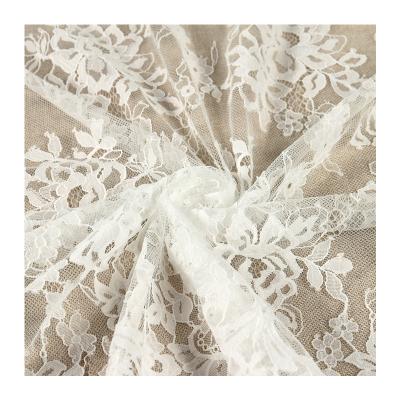 China Best Beautiful Viable Selling Cheap Breathable Swiss White Tulle Eyelash Lace Fabric Bride for sale