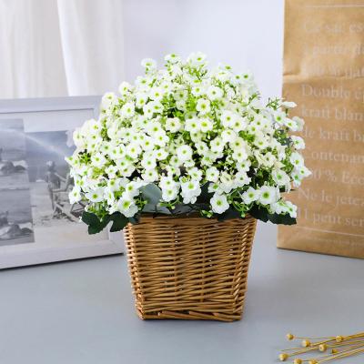 China Home Decoration Plastic Flower Bouquet Wedding Party Hotel Bouquet Artificial Flower Groups Wedding Bouquet Ornaments Party Decorations for sale