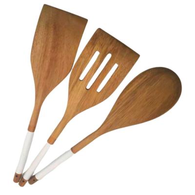 China Sustainable Eco - Friendly Cookware Tools Wooden Utensils Cooking Set For Kitchen for sale