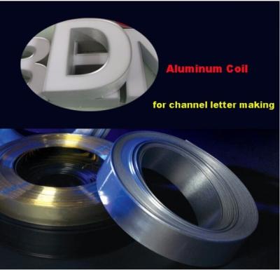 China Making LED channel letters high quality aluminum material/aluminum strip/aluminum roll channel letter for sign letter for sale